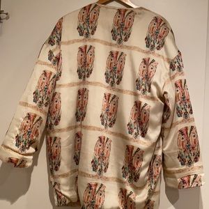 Topshop Size 10 Soft lining Sateen Owl print jacket